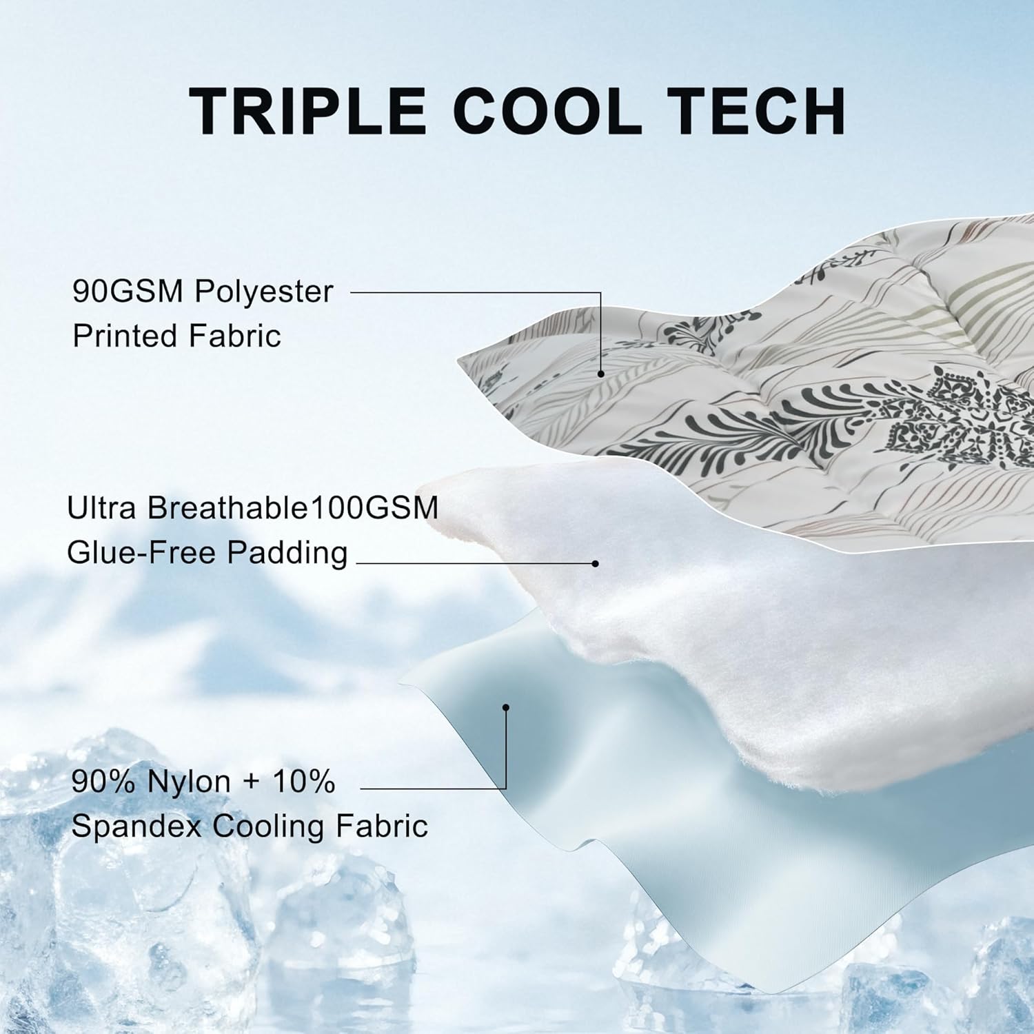 Cooling Comforter Queen Size, Cooling Blankets for Hot Sleepers, Breathable Lightweight Cold Blanket, Ultra Soft Thin Summer Bedding (Green, Queen) - Image 4