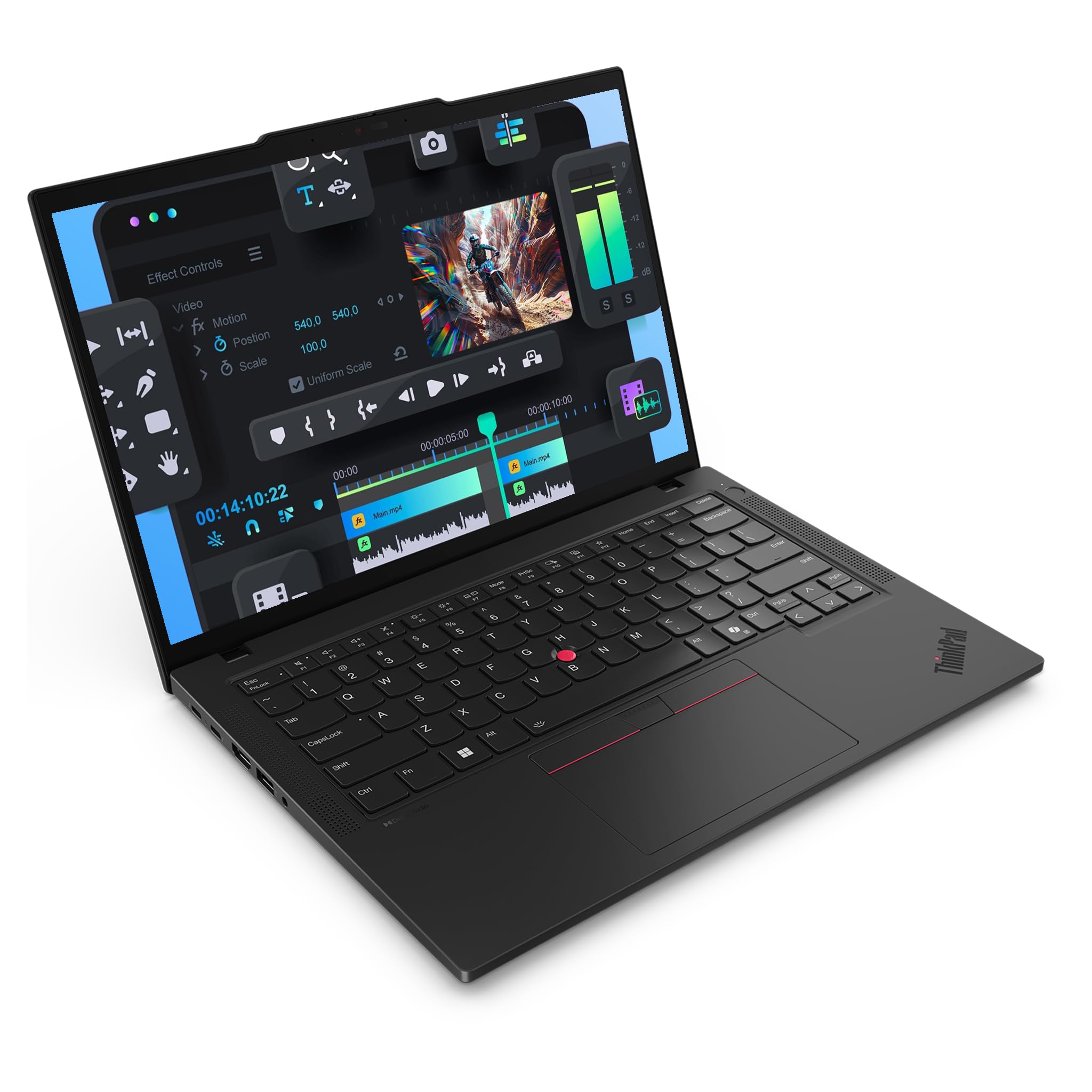 Lenovo ThinkPad P14s Gen 6 Mobile Workstation, AMD Ryzen AI 9 HX PRO-370, 96 GB DDR5 RAM, 2 TB PCIe SSD, 14" WUXGA (1920x1200) IPS Display, AMD Radeon 890M, Tastiera retroilluminata, W11 Pro, Nero