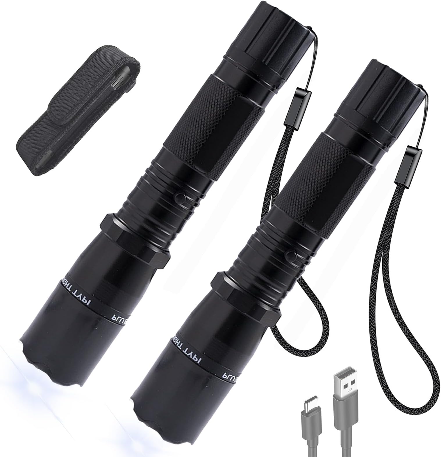 V95 Stun Torch – Light The Way, Stun Flashlight, Rechargeable Tactical Flashlight, High Intensity, Long Lasting, Concealed Technology, for Night Walks, Outdoor Use