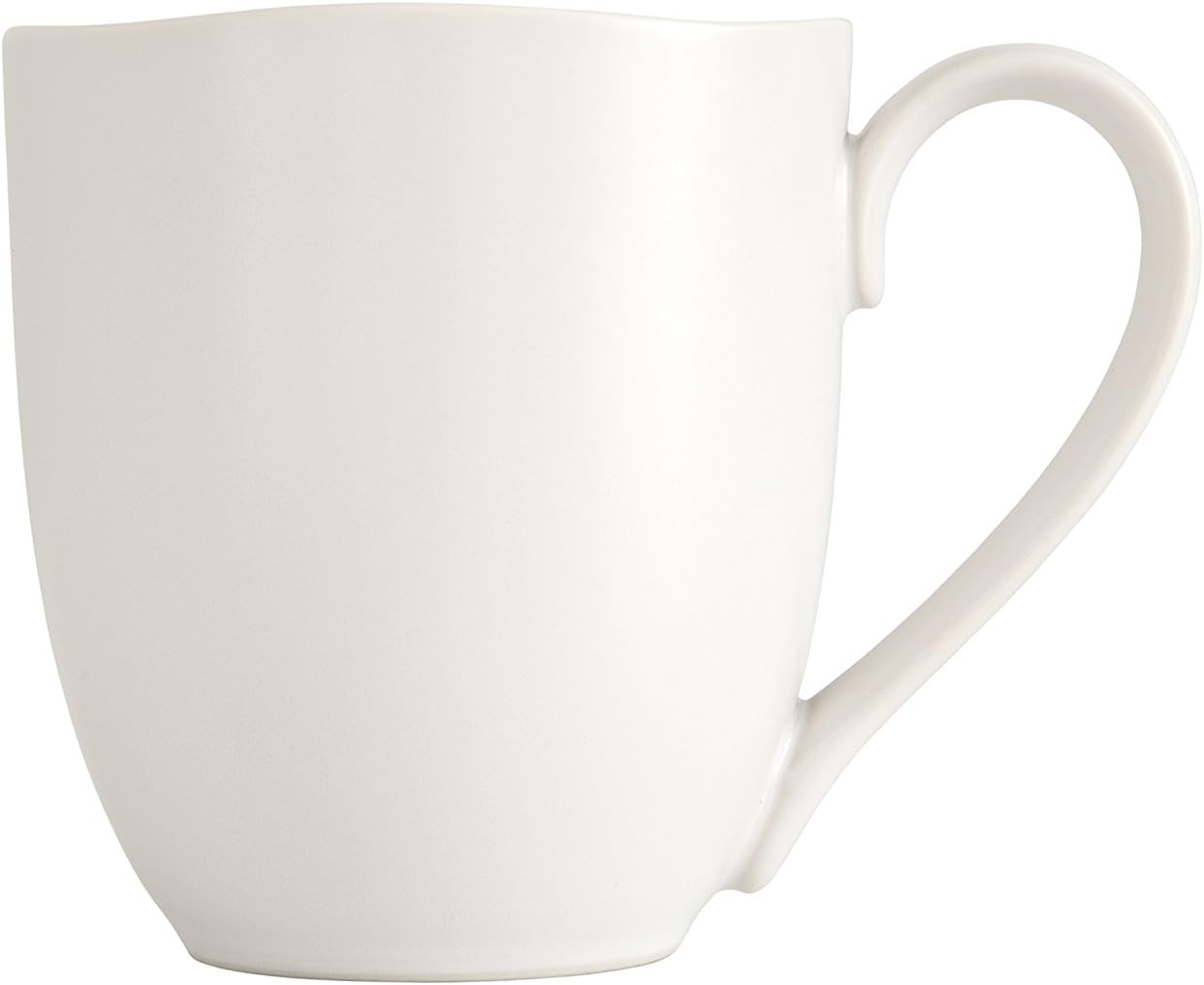 Fortessa Vitraluxe Dinnerware Heirloom Matte Finish Tapered Mug, 11.5 Ounce, Linen, Set of 4