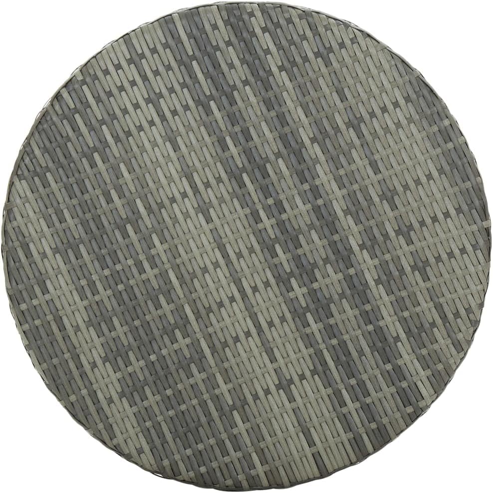 Patio Table,Outdoor Bar,Balcony Desk,Outdoor Dining Table,Backyard Table,Suitable for Both Indoor and Outdoor use,for Patio, Deck, Lawn, Garden, Backyard, Black 29.7"x41.7" Poly Rattan