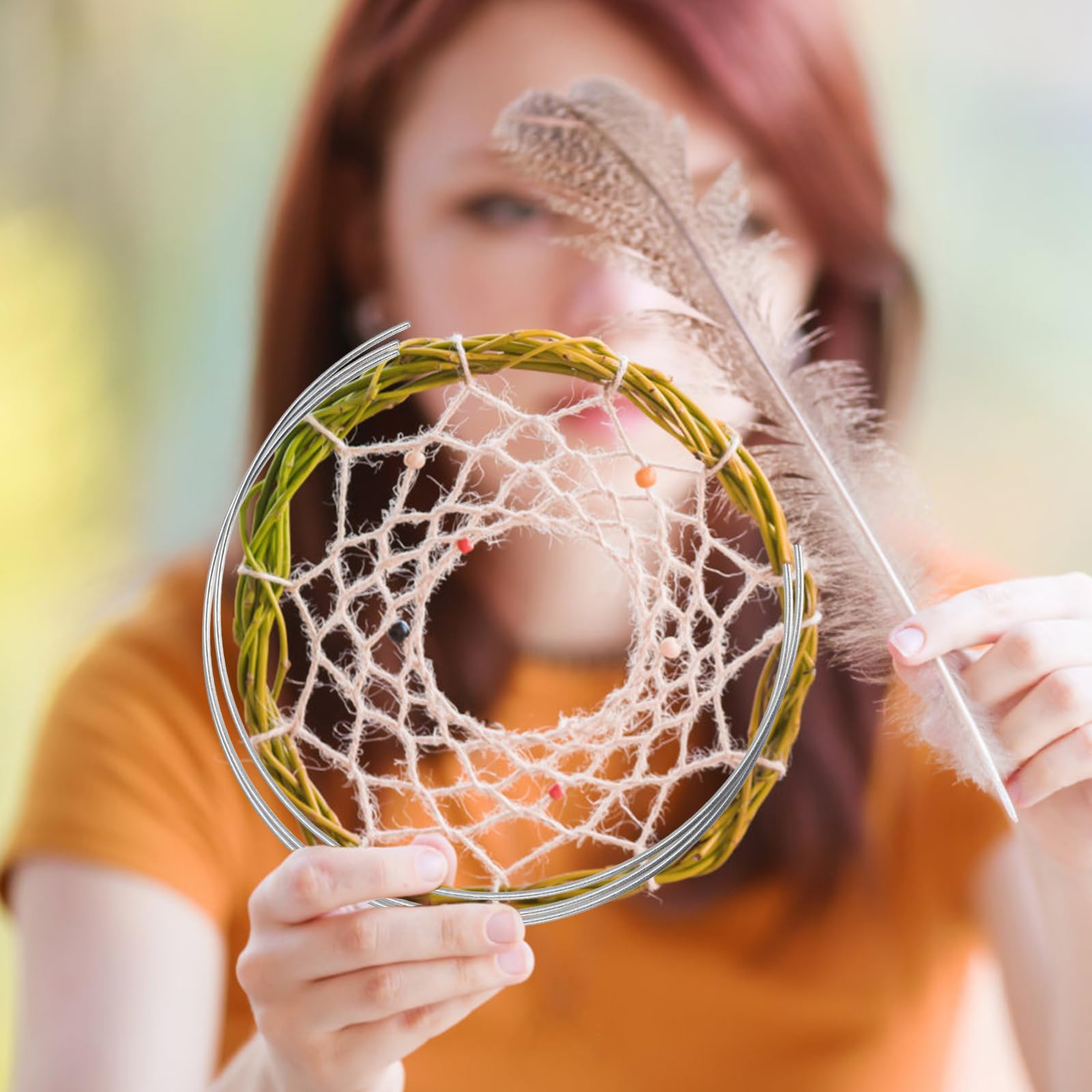 ABOOFAN 8pcs Dreamcatcher Ring DIY Dreamcatcher Frame Dreamcatcher Making Prop Craft DIY Half Circle Handicraft DIY Iron Half Ring Dreamcatcher Making Frame Dream Catcher Making Tool