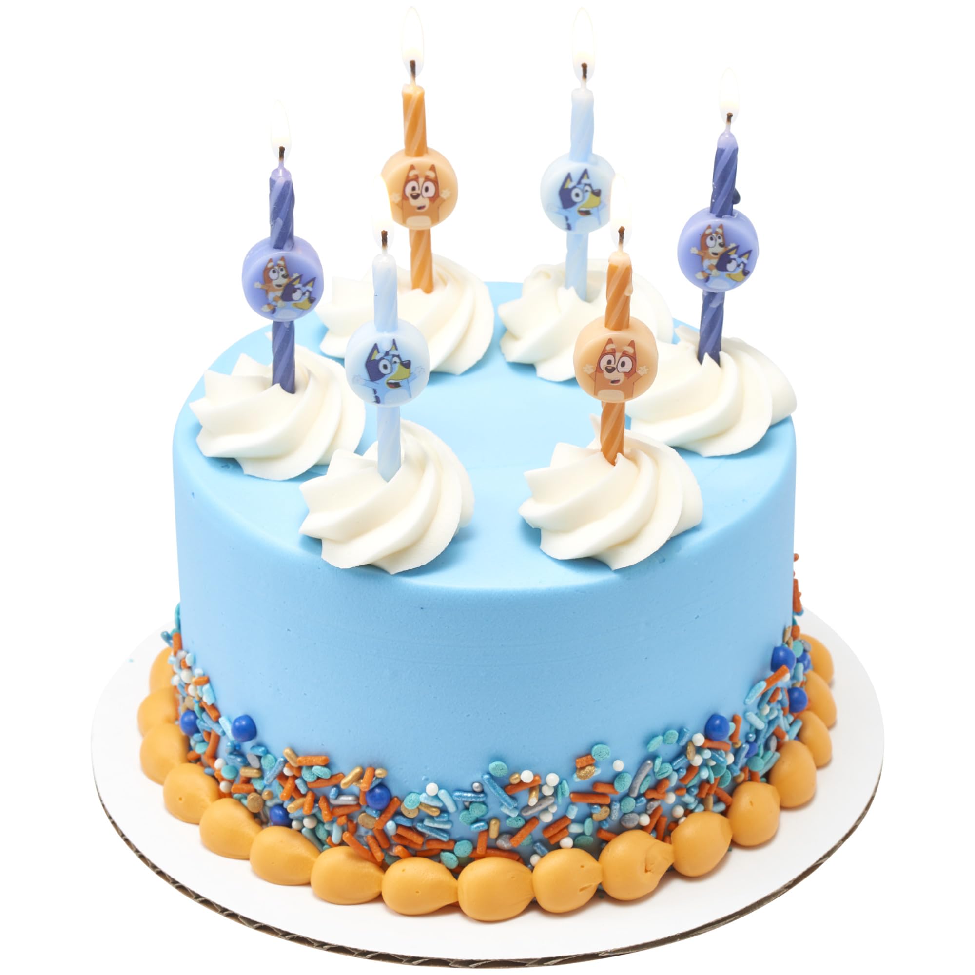 Amazon.co.jp: Blueyバースデーケーキキャンドル6個 | ブルーとビンゴ