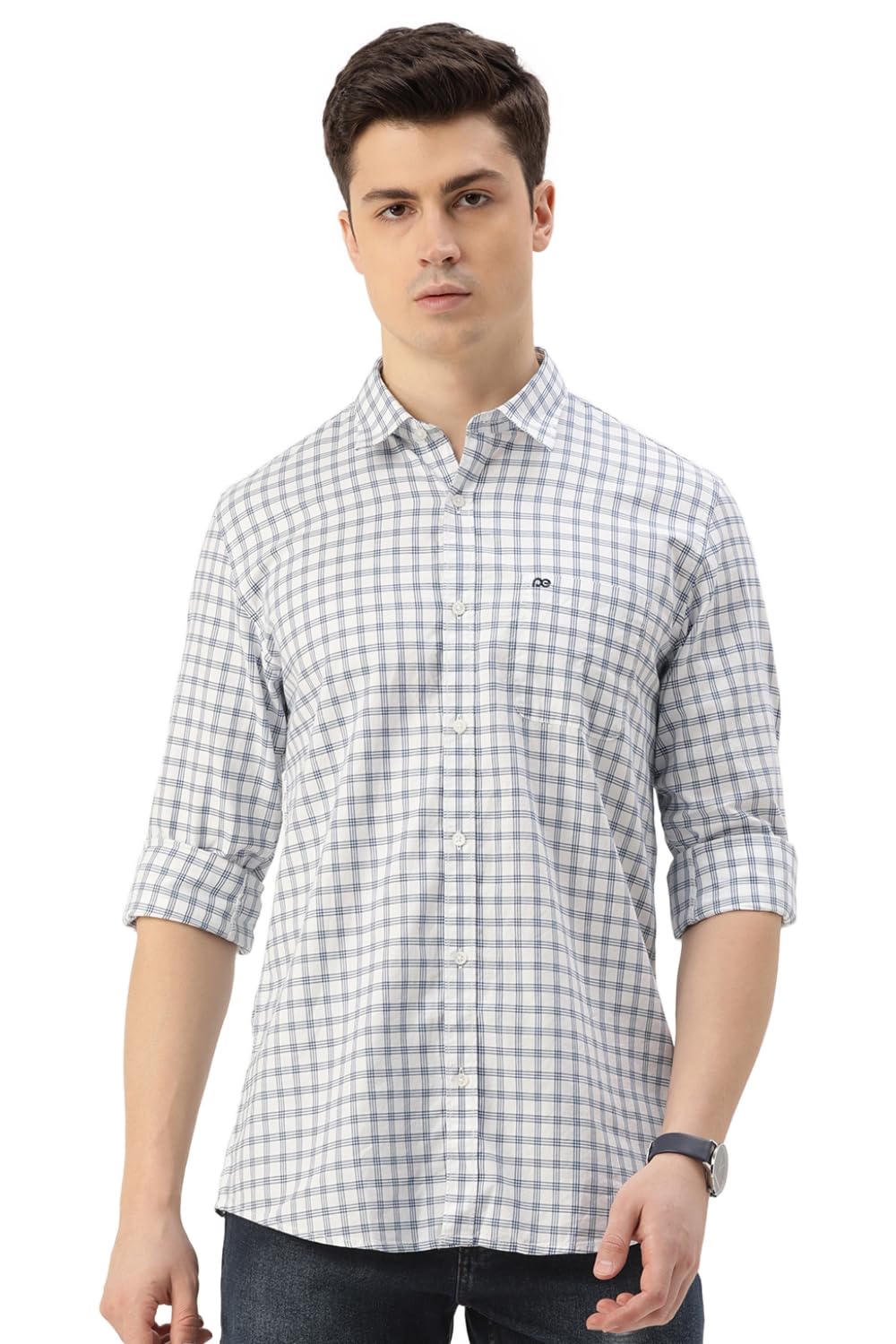 Peter England Men’s Checkered Slim Fit Shirt