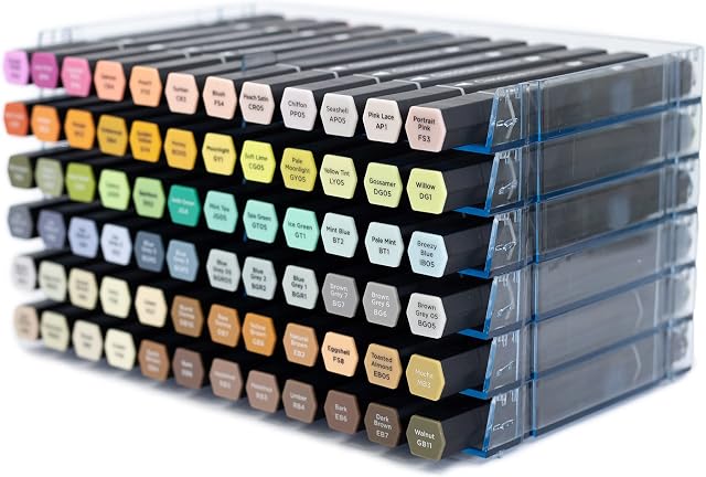 Crafter's Companion Ultimate Clear Alcohol Pen Stackable Storay Trays - Box of 6 - Easily Assembled - Perfect Desk Art Storage