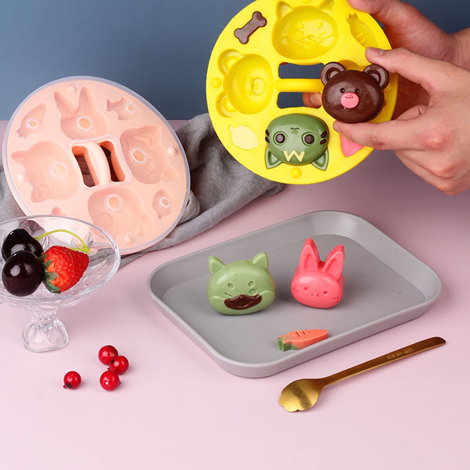 Stampo Per Mini Muffin In Silicone Rosso – 12 Tazze, Antiaderente, Resistente Al Forno E Microonde - 5