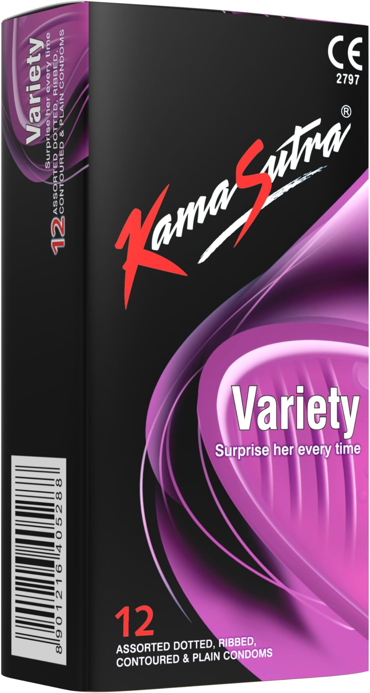 Variety Condoms 12Pcs, Medium