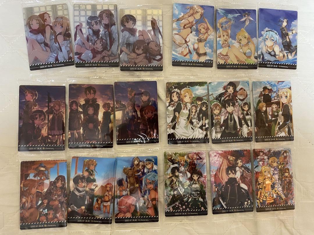 希少　SAO ソードアートオンライン　10thウエハース　コンプリート Amazon.co.jp: SAO ソードアートオンライン 10周年ウエハース 全36種