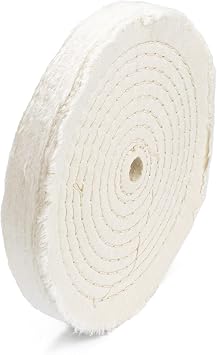 ENKAY - 8" Extra Thick Spiral Sewn Buffing Wheel 80 Ply
