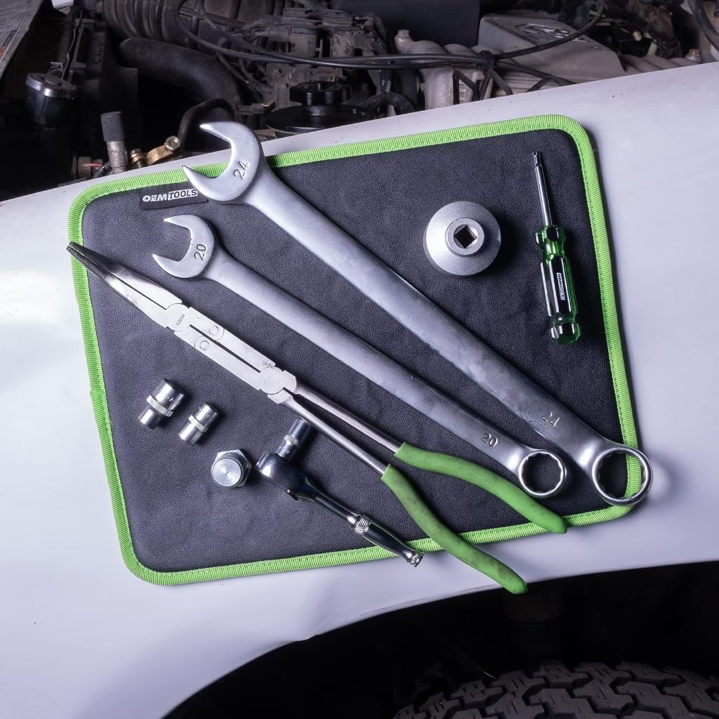 Tappetino magnetico flessibile e supporto per attrezzi e vassoi meccanici, con magneti forti, organizer per officine e garage