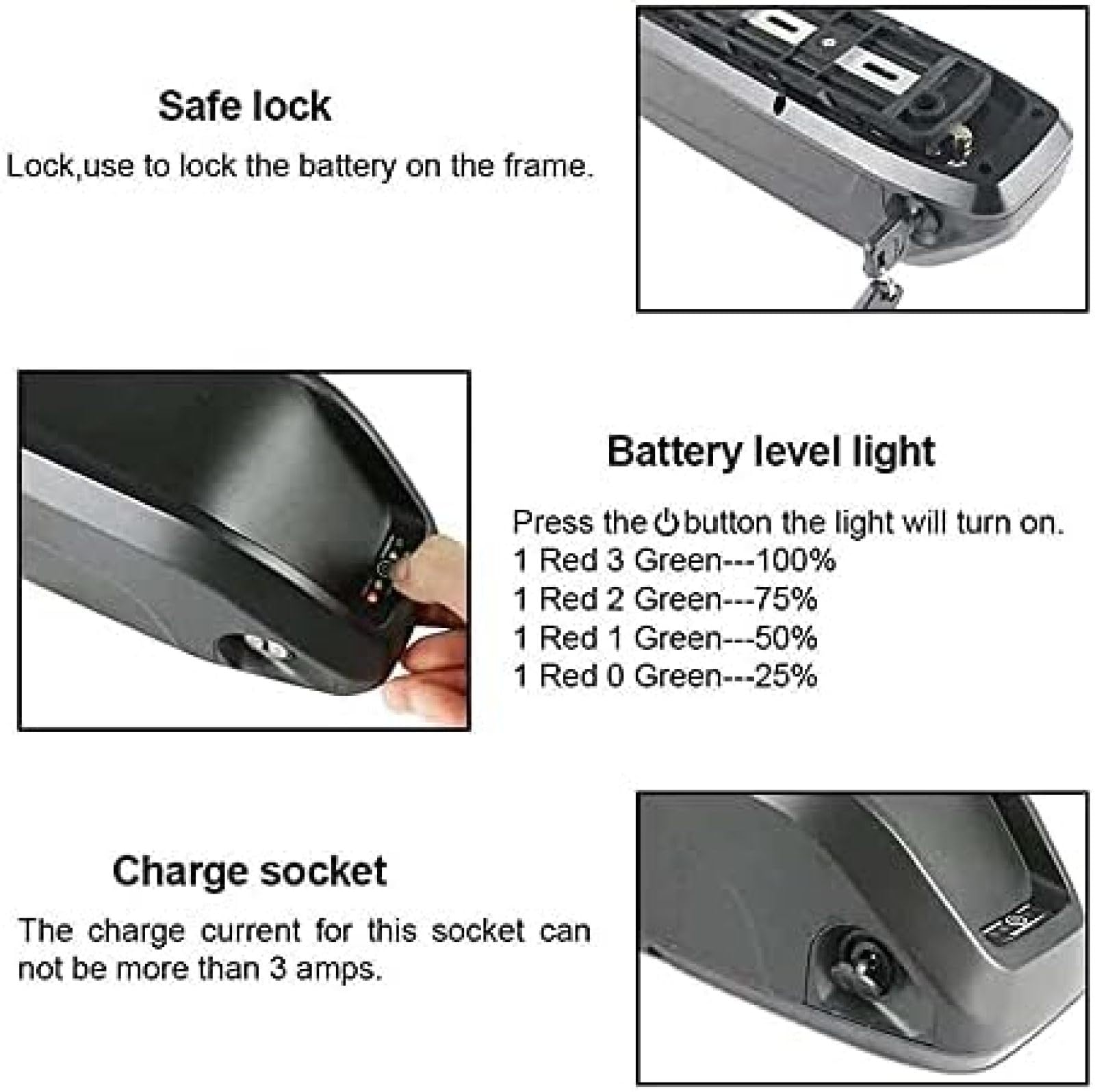 Bateria Ebike 48V 10Ah 12,5Ah 15Ah 17,5Ah 20Ah Bateria De