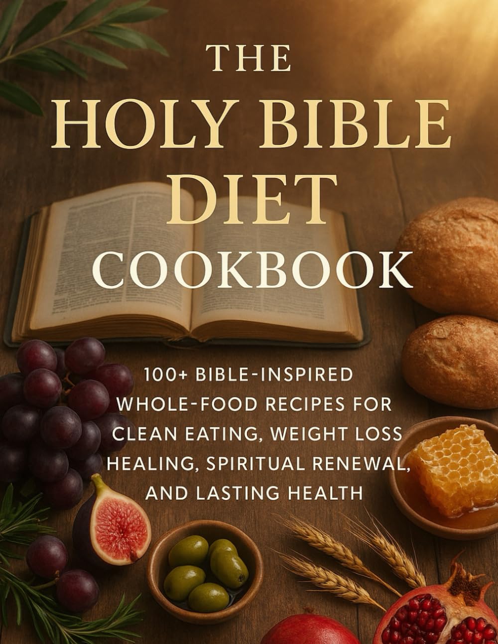 THE HOLY BIBLE DIET COOKBOOK: 100+ Bible-Inspired Whole-Food Recipes for Clean Eating, Weight Loss, Healing, Spiritual Renewal, and Lasting Health      Paperback – August 24, 2025