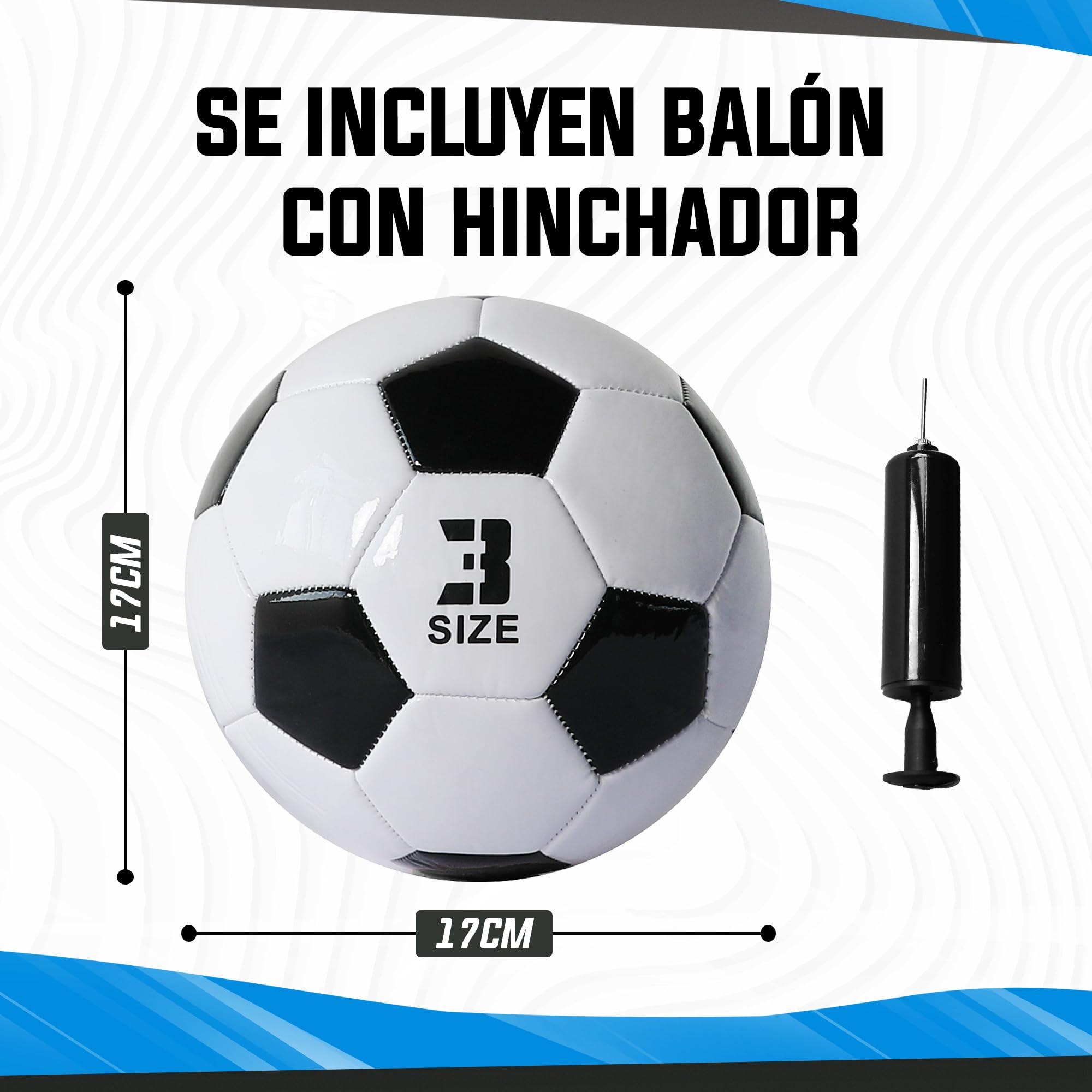Porterías Fútbol Plegables con Balón e Hinchador