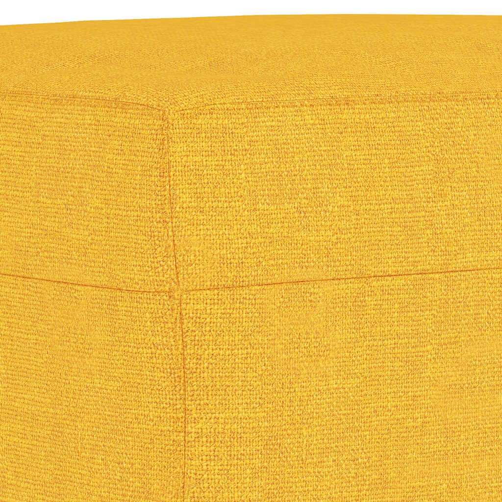Ławka do siedzenia, jasnożółta, 70 x 35 x 41 cm, materiał z tapicerką piankową, do korytarza, przedpokoju, salonu, jako taboret ławka do łóżka