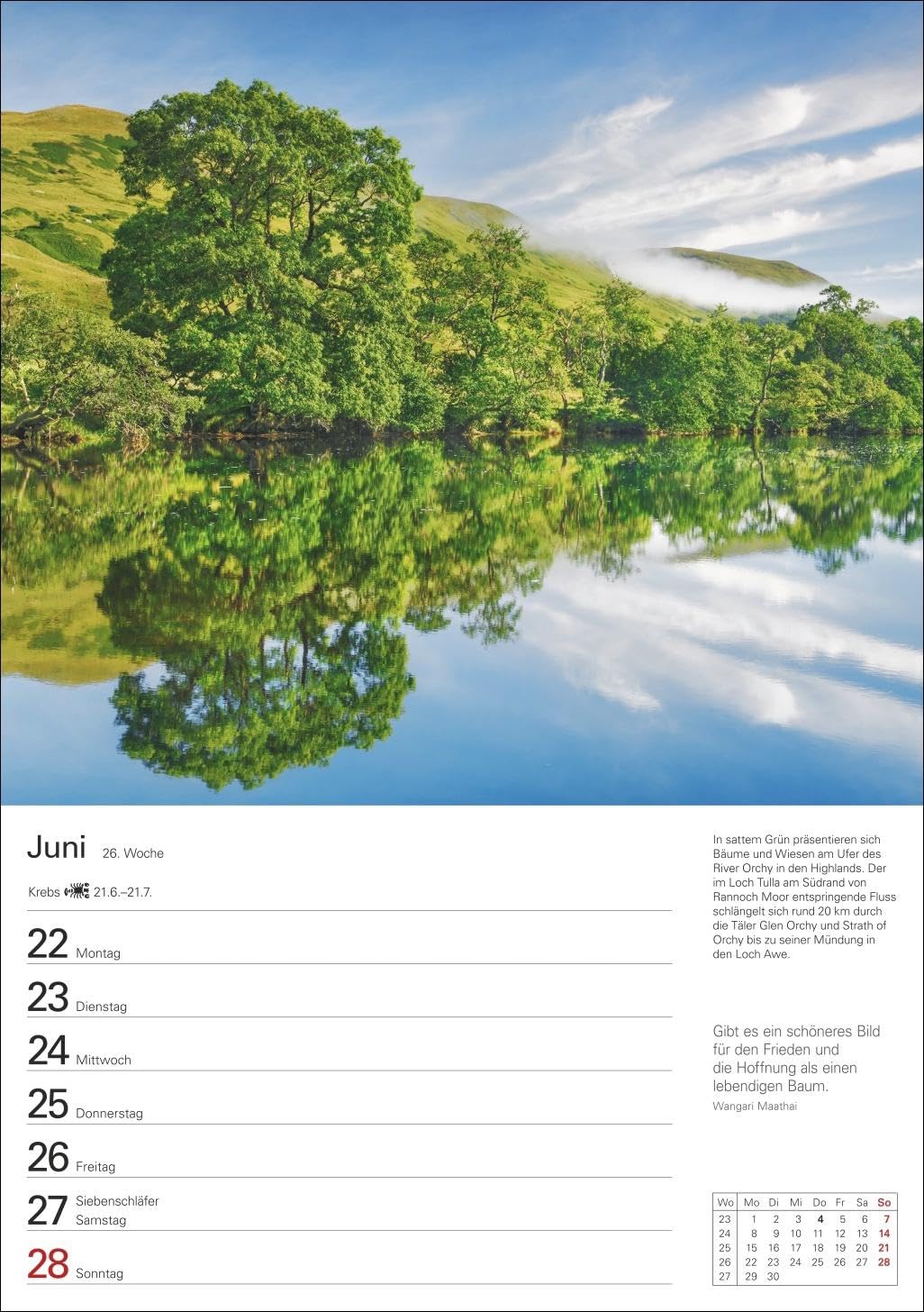 Schottland Wochenplaner 2026 - Eine Reise in 53 Bildern: Schön und praktisch: Terminkalender mit tollen Fotos von Schottland, Wochenkalendarium und Zitaten. Dekorativer Kalender für Organisatorisches