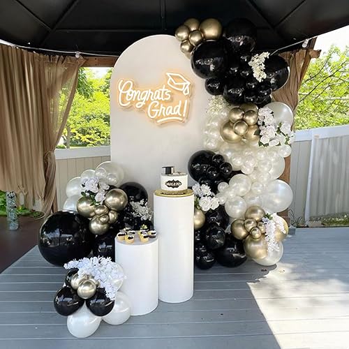 Miniatura 6 de Letrero de neón de Congrats Grad con tapa de graduación, letrero de luz blanca cálida para decoración de pared, letrero LED de felicitaciones de