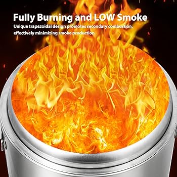 Amazon.com : Smokeless Fire Pit, 27” Stainless Steel Outdoor Amazon.com : Smokeless Fire Pit, 27” Stainless Steel Outdoor