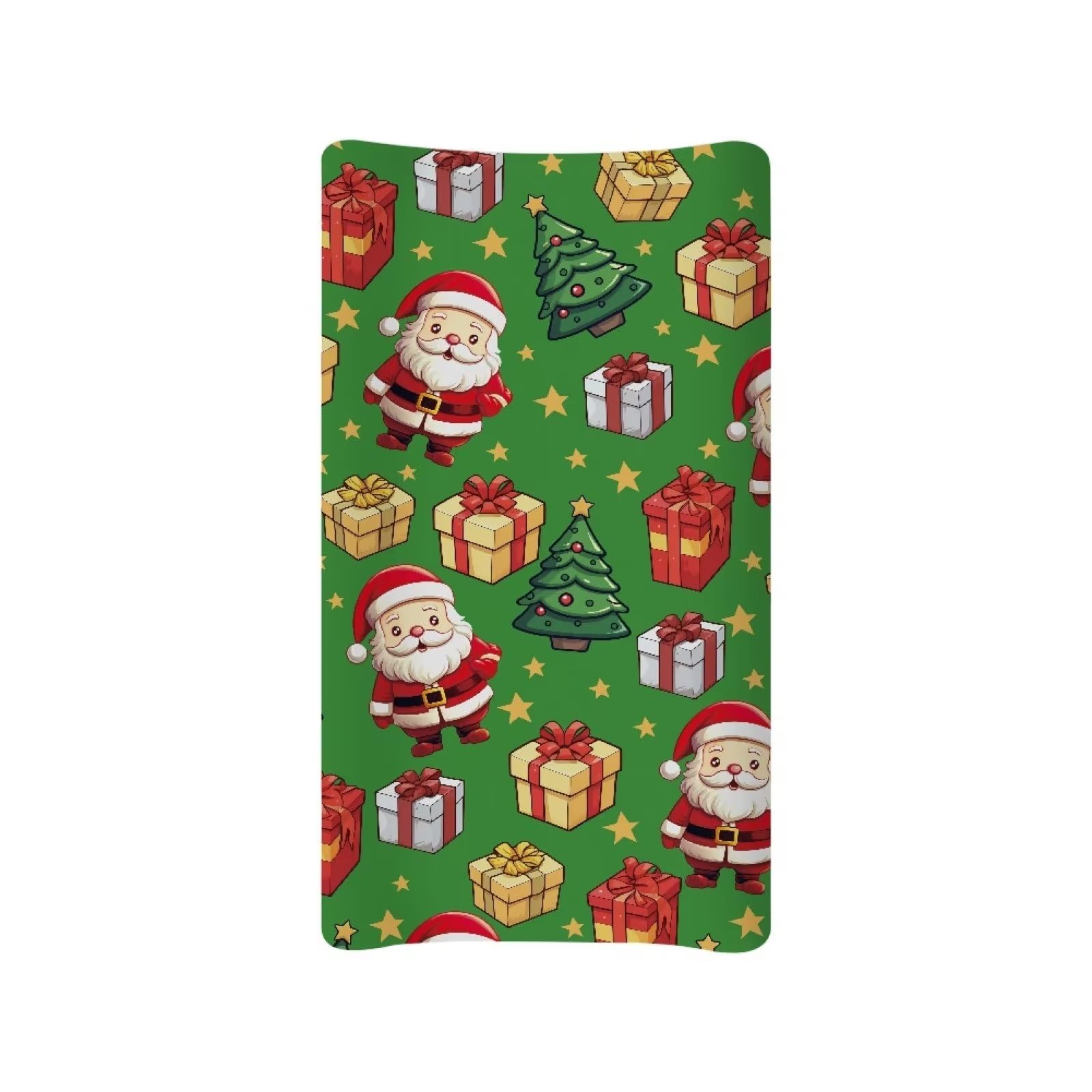 BYCHECAR Christmas Santa Claus Changing Pad Covers for Baby Girls Boys Change Table Covers Diaper Changing Mat Sheets Cover Breathable Soft