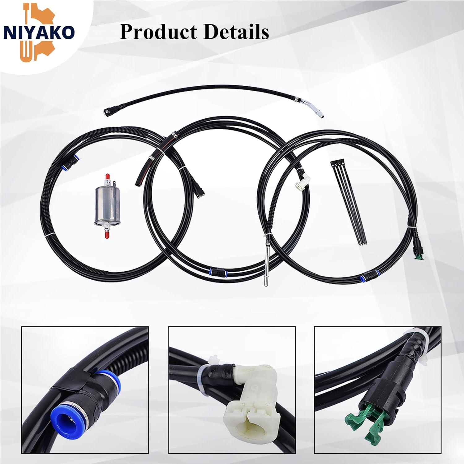 Fuel Lines Kit Replacement# FL-FG0053 FLFG0053 NFR0003 Fit 1999-2003 Chevy Silverado GMC Sierra 1500 2500 HD 3500