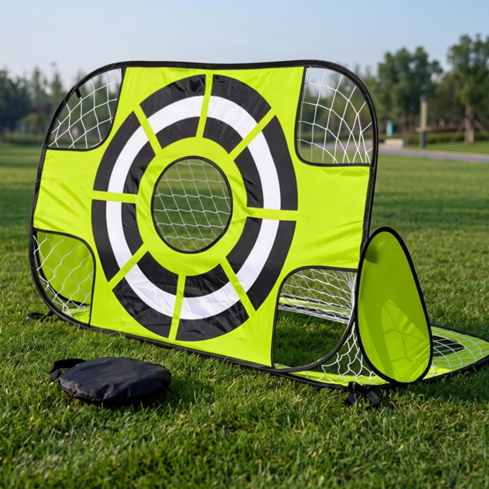 Portería Plegable con Compacta Portería Fútbol Infantil Ligera Arco Fútbol Portátil para Playa