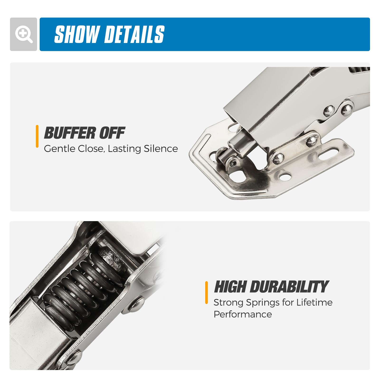 Hidden Cabinet Hinges - Soft Close & Concealed -7 Hidden Cabinet Hinges - Soft Close & Concealed -7