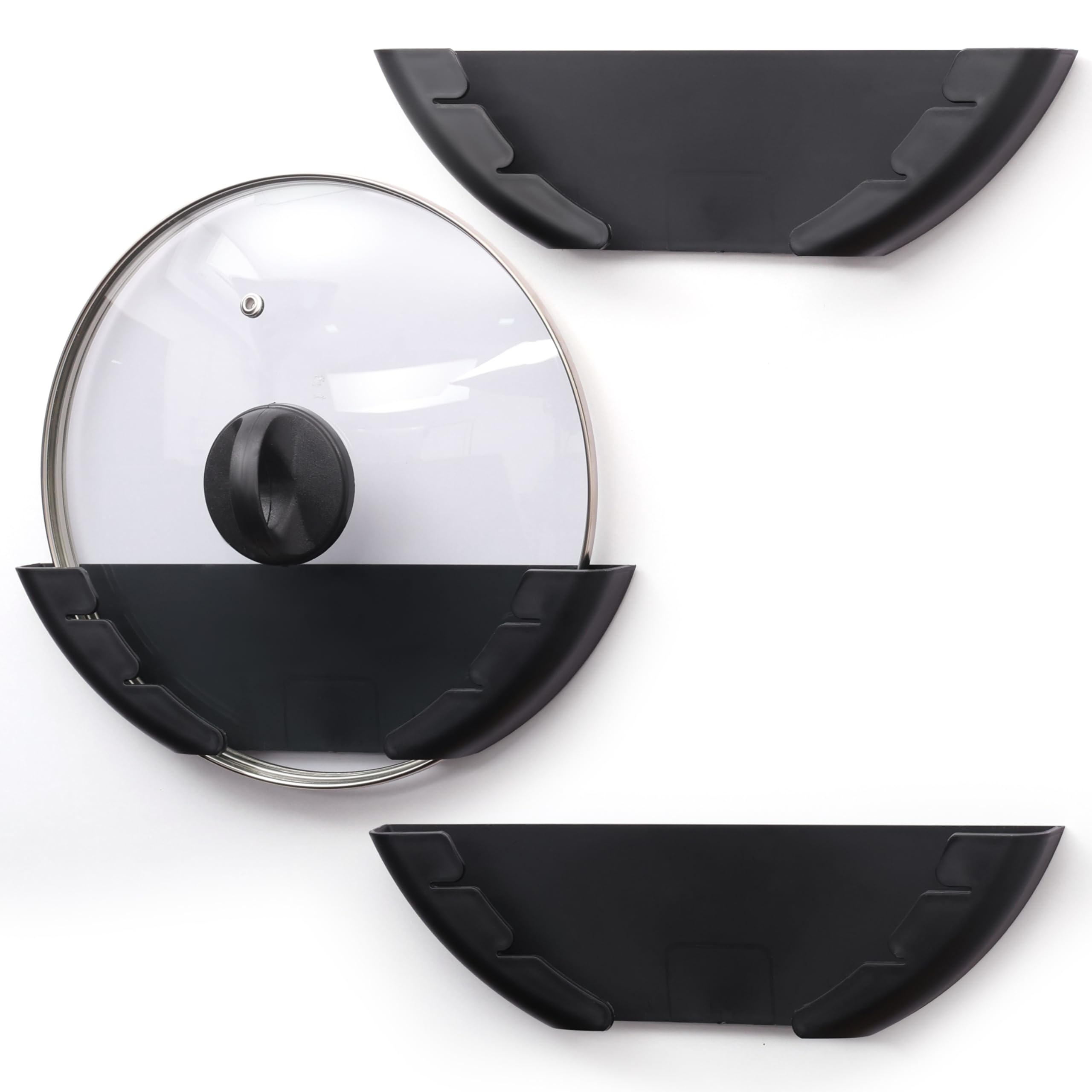 BELLE VOUS Lot de 3 Supports Couvercles: Rangement Facile et Gain de Place