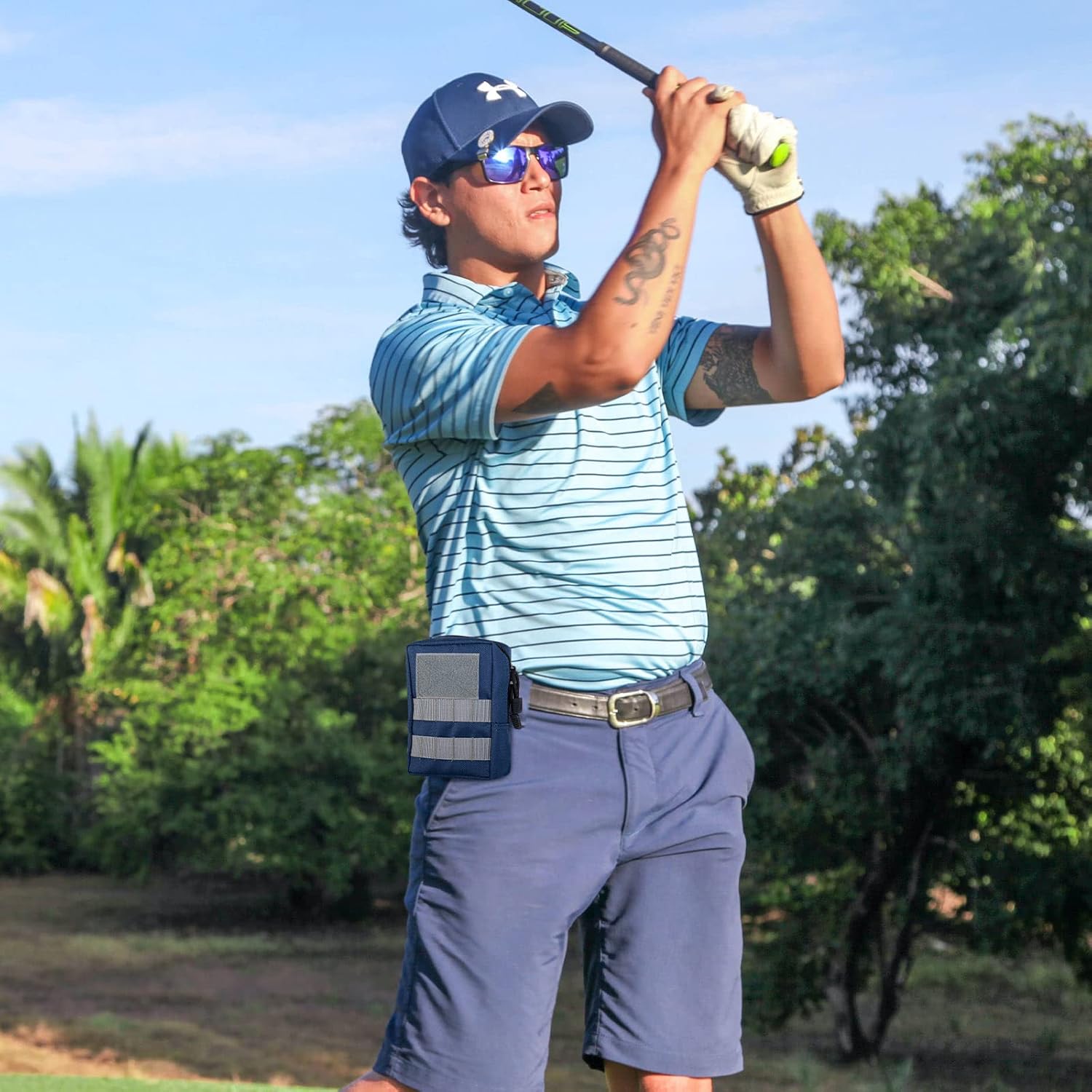 Golf Balls Bag,Molle Golf Tees Holder Pouch For Golf Rangefinder Storage,Zipper Golf Accessories Bag for Men And Women - Image 9