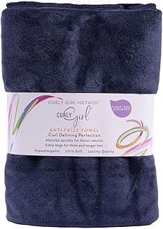 Curly Girl Towel for Women with Curls, Anti-Frizz, Absorbent, Fast Drying, Curly Hair, Microfiber Hair Drying Towel for Curls