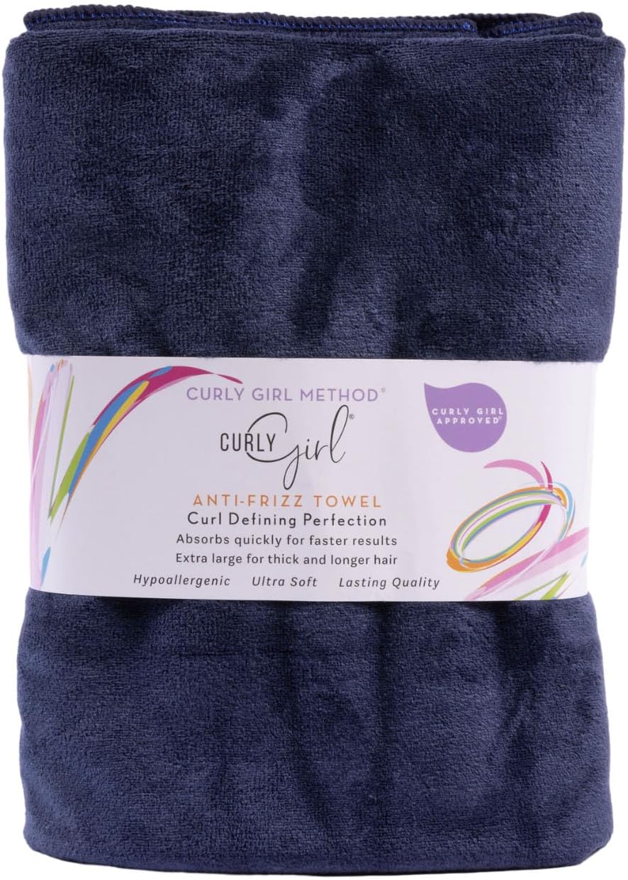 Towel for Women with Curls, Anti-Frizz, Absorbent, Fast Drying, Curly Hair, Microfiber Hair Drying Towel for Curls