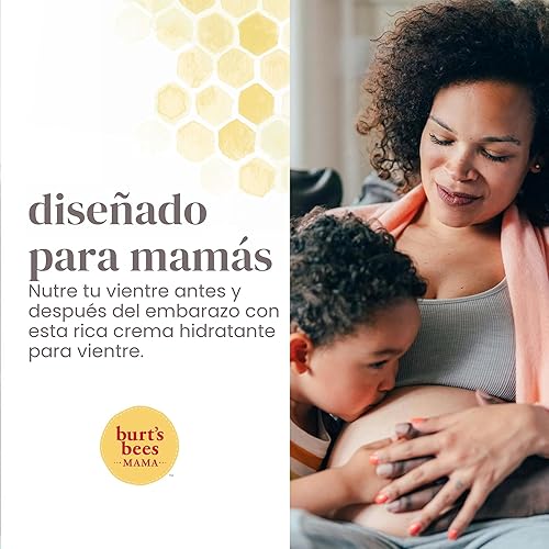Miniatura 5 de Crema Burt's Bees Mama Belly para el cuidado de la piel, loción de embarazo con manteca de karité y vitamina E, 99% natural, 6.5 onzas