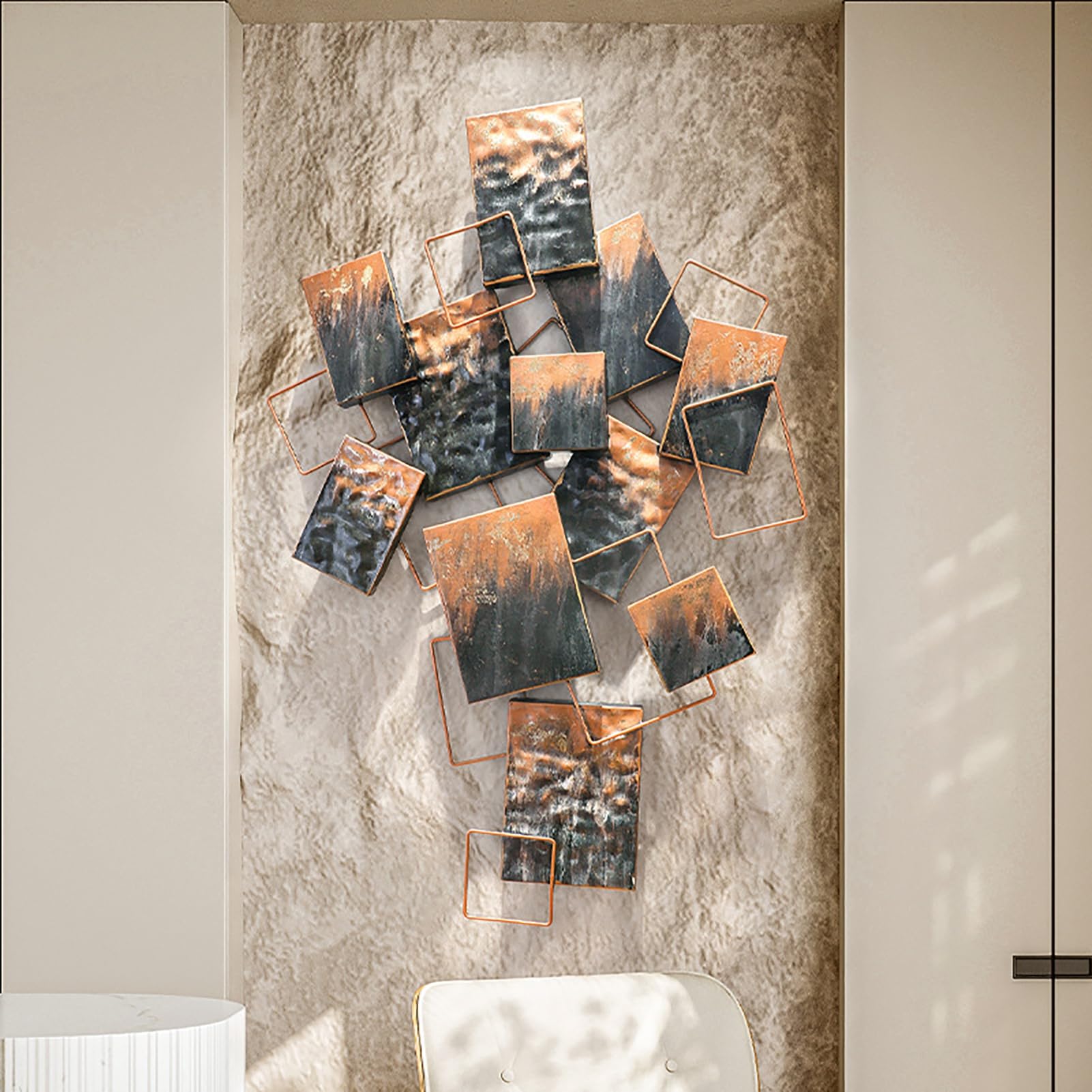 Amazon.co.jp: インダストリアルスタイル 壁飾りアイアンウォール