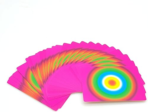 Miniatura 6 de AIMOFAMAG Fanning y Manipulación Tarjetas de Truco de Magia Etapa Magic Gimmick Uso del mago (rojo)