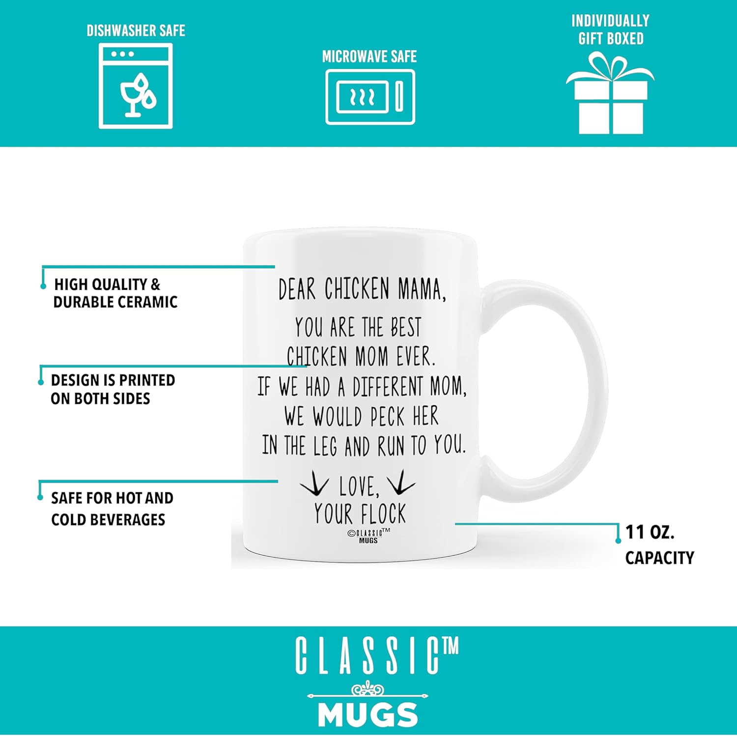 60% Off Discount CLASSIC MUGS Dear Chicken Mama Coffee Mug Funny Chicken Gifts for Women, Chicken Gifts, Chicken Lady, Chicken Mom, Chicken Mom Mug Gift, Chicken Whisperer Birthday Christmas Novelty Gift Ideas