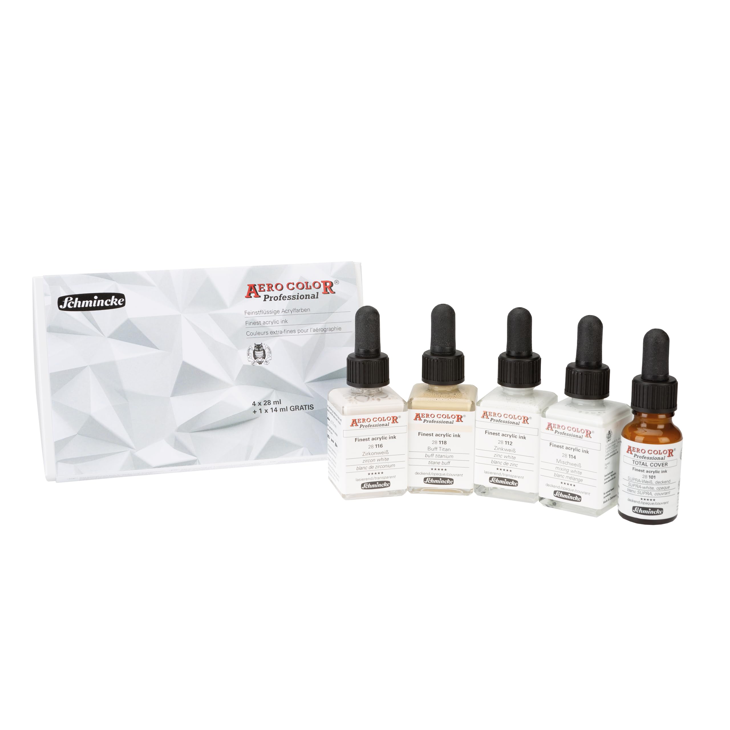Schmincke AERO COLOR Professional Set 4 x 28 ml + 1 x 14 ml, 81 715 097