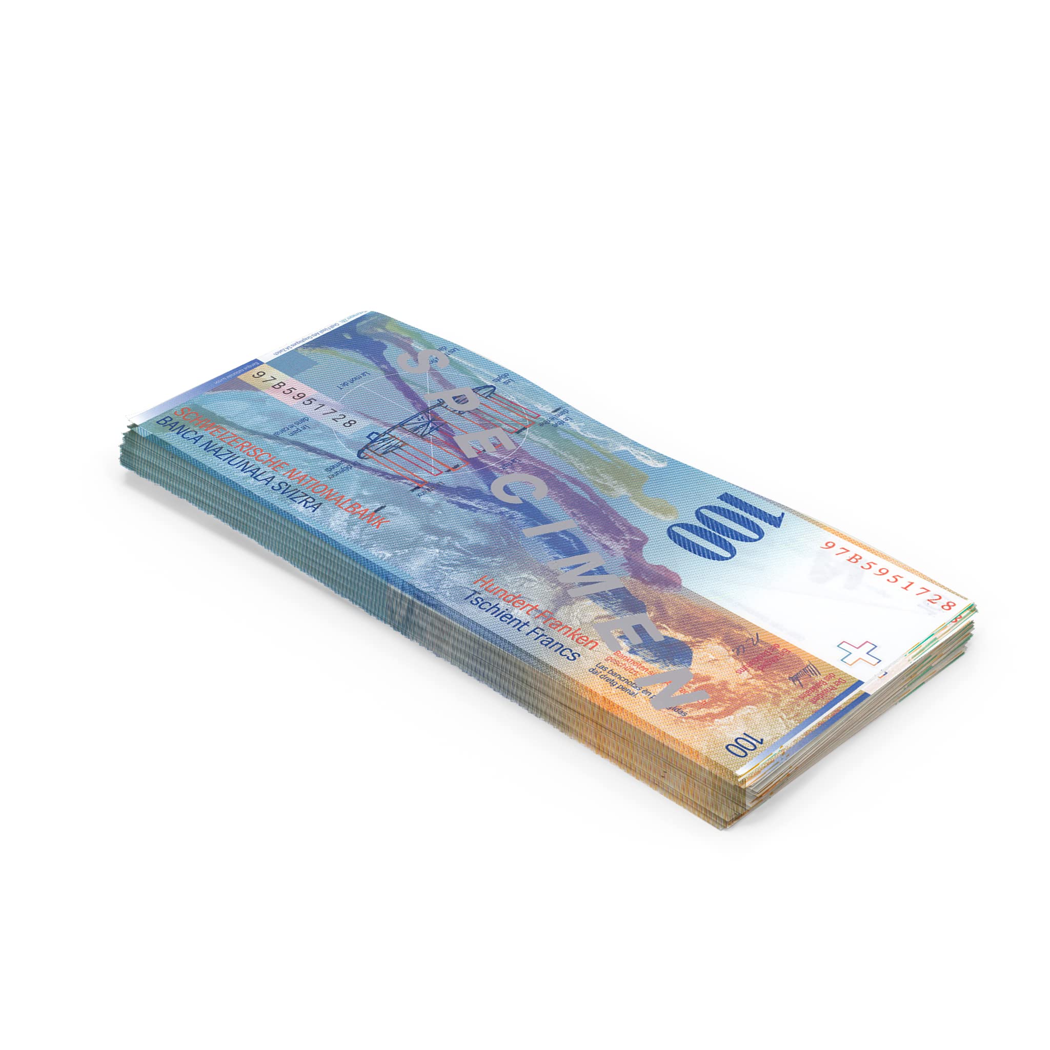 Scratch Cash 100 x 1000 Pesetas Soldi pour jouer dimensions réelles