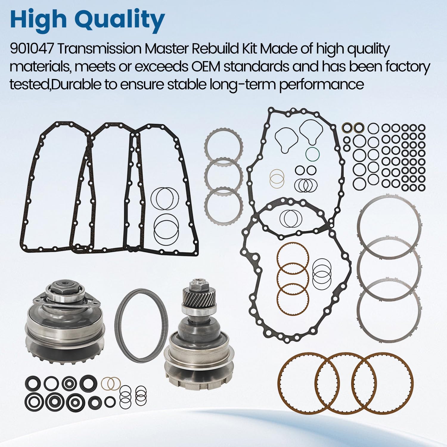 JF011E RE0F10A Transmission Rebuild Kit & 30T Pulley Belt Chain fits for Nissan Altima Maxima Rogue Sentra X-Trail | For Jeep Compass Patriot | For Dodge Caliber | For Mitsubishi Galant Outlander RVR