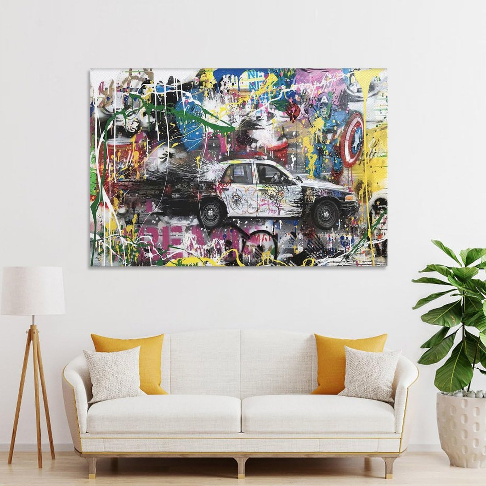 Amazon.co.jp: BANKSYバンクシー《警察》絵画コレクション 特大