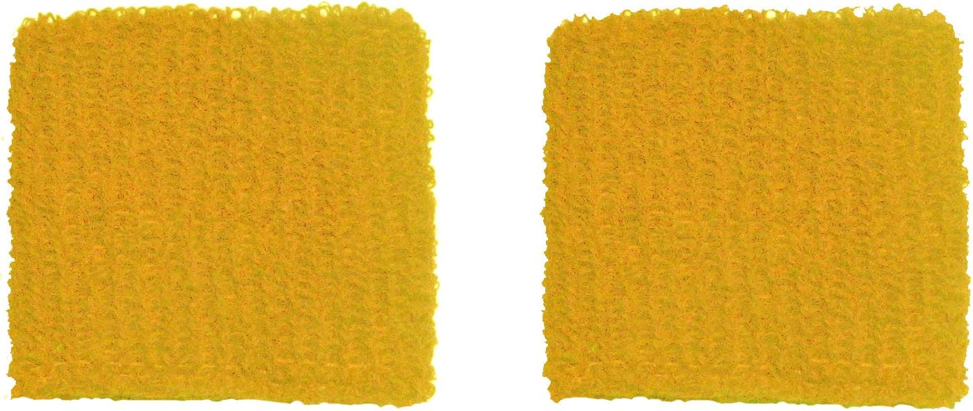 Couver Unisex Youth Kids Cotton Terry Wrist Bands / Wristbands for Event use (1 Pair), Light Orange : Sports & Outdoors