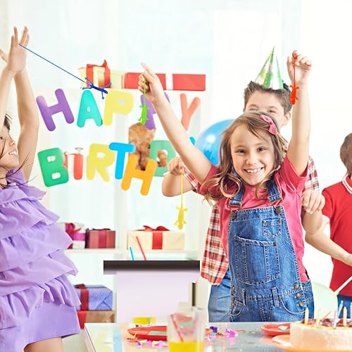 Miniatura 6 de STOBOK Lagarto pegajoso, 24 piezas de juguetes pegajosos divertidos de lagarto de manos pegajosas, figuras de lagarto de gecko, juguetes elásticos