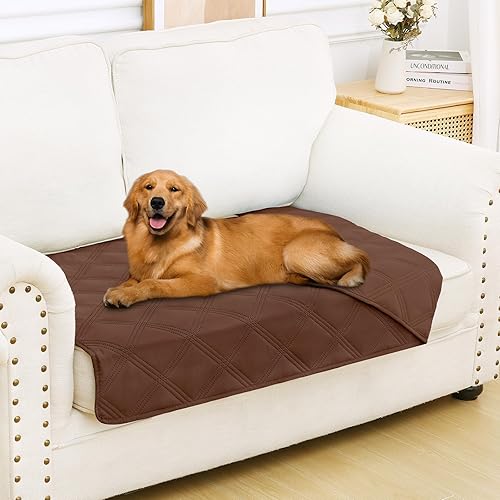 Miniatura 115 de Smiry Manta Impermeable para Cama de Perro 30x70, Manta Suave Reversible para Mascotas, Cubierta Lavable a Prueba de Fugas para Sofá de Gatos y Azul