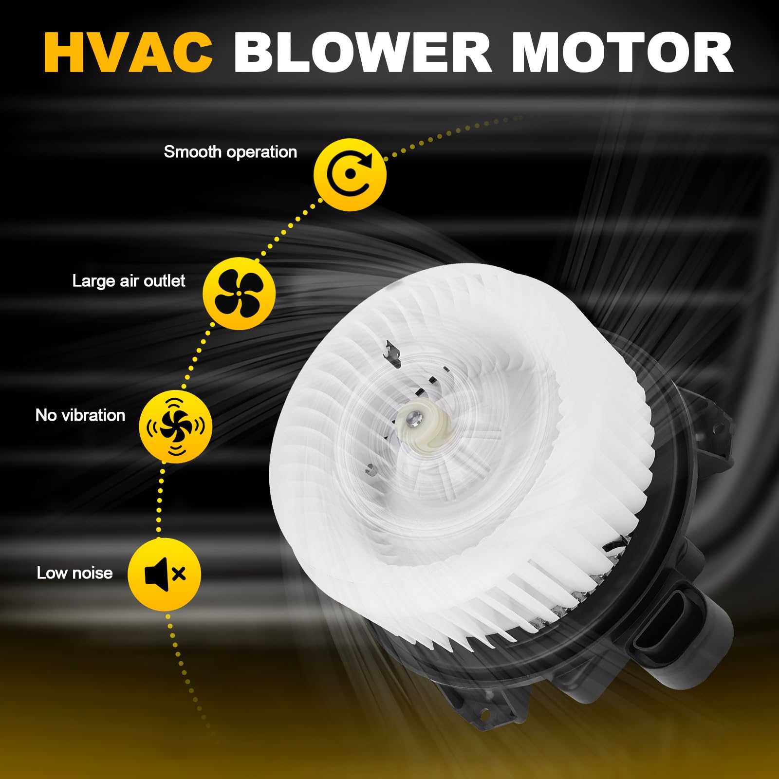 700215 - Motor de ventilador HVAC compatible con Toyota Camry Tundra 4Runner Highlander Venza Avalon Lexus ES350 GX460 RX350 RX450h ES300h Dodge Journey Calentador ventilador de motor de repuesto