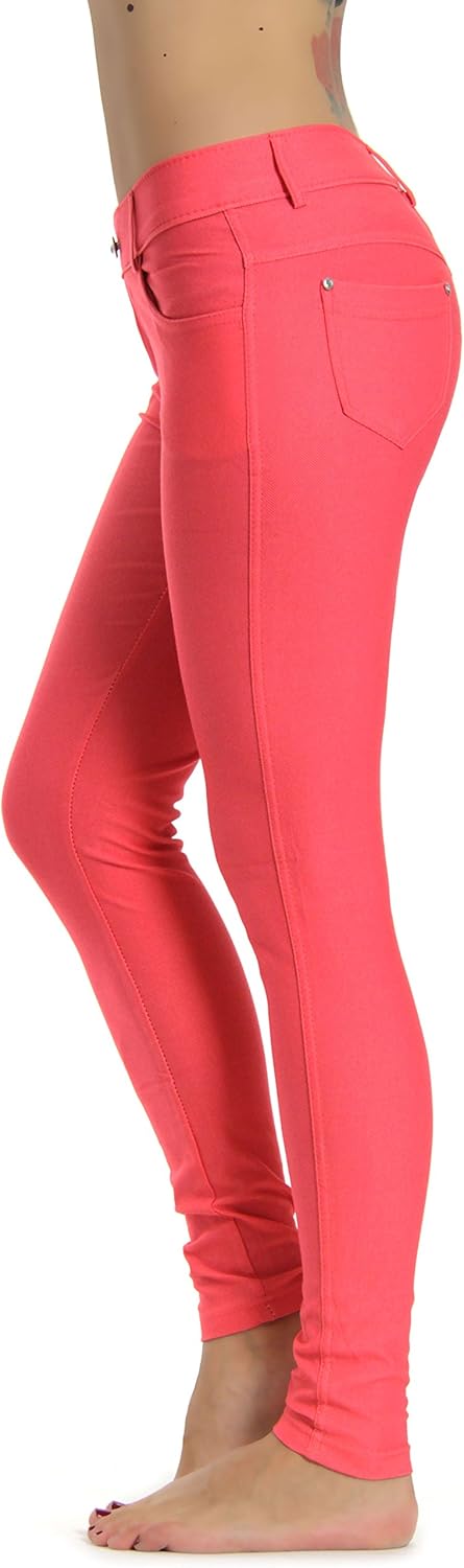 Prolific Health Women's Jean Look Jeggings Tights Slimming Many Colors Spandex Leggings Pants Capri S-XXXL