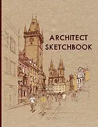 Architect Sketchbook - Notebook for Architects, Designers, and Architecture Students - grid paper (scale reference 1:50; 1:100), dotted paper (scale ... paper - 8.5" x 11" inches, 105 blank pages