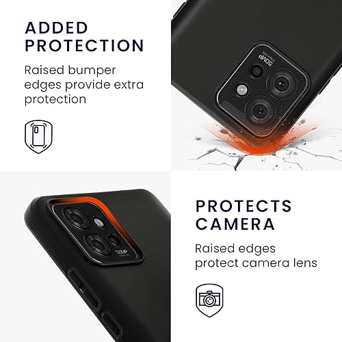 Miniatura 3 de kwmobile Funda compatible con Motorola ThinkPhone - Funda protectora de silicona TPU suave y delgada, color negro mate