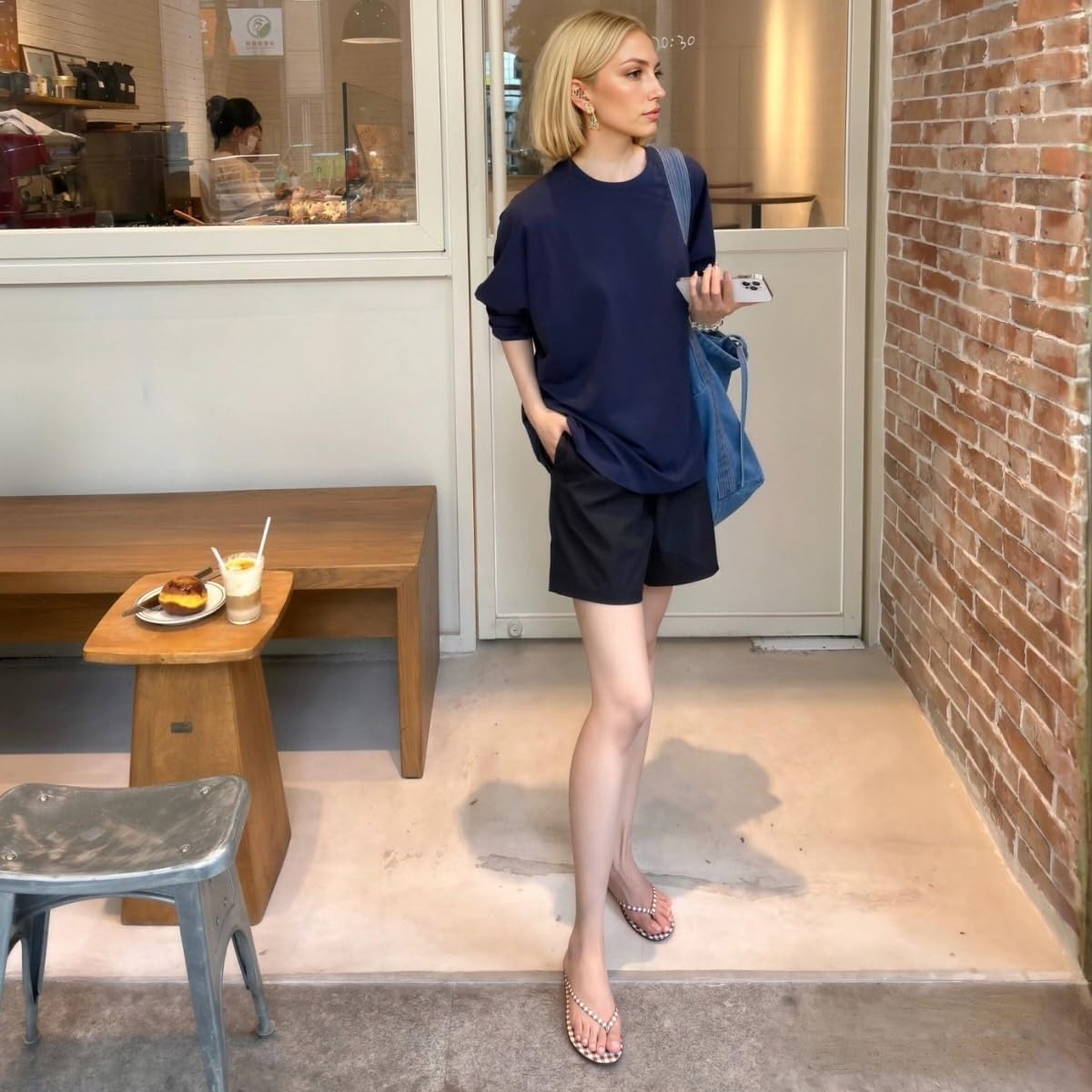 Plaid Flip Flops for Women Memory Foam Flat Sandals Comfortable Casual Thong Summer Outdoor Beach Slide Sandal Slippers with Wide Width Size 6-11 - Image 3