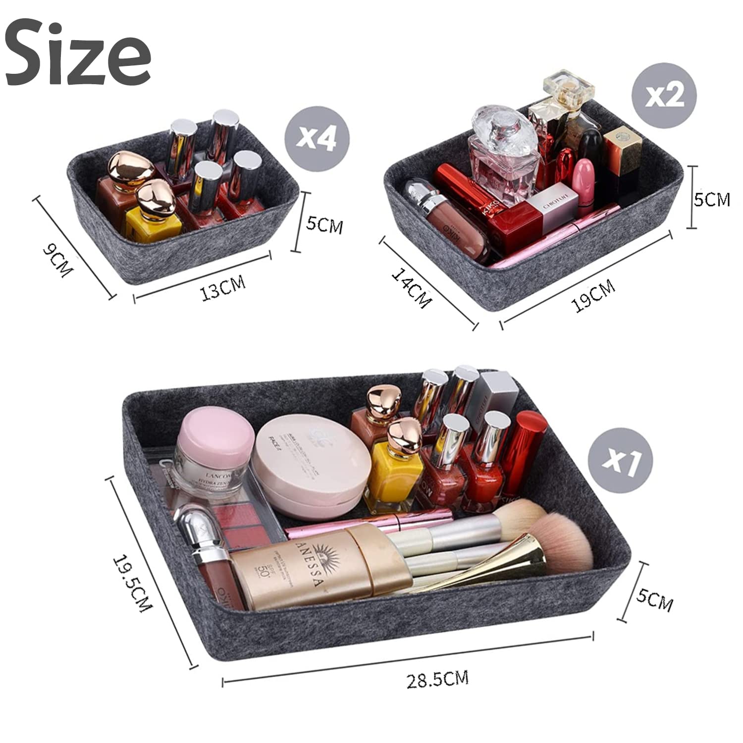 Lot D'Organiseurs De Tiroirs, Système De Rangement, Petite Boîte De