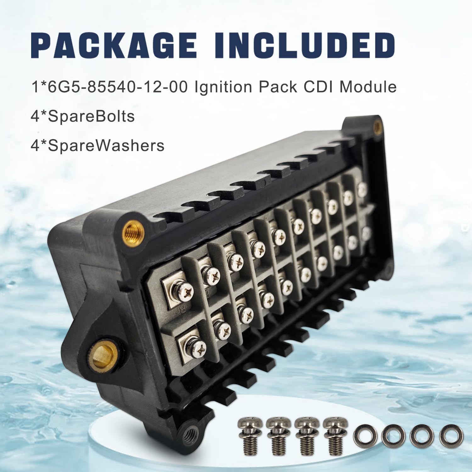 6G5-85540-12-00 Power Pack CDI Ignition Unit Compatible with Yamaha Outboard Motor 2T 150-225 HP Marine Engines 1984-1989, 6G5-85540-11 6G5-85540