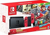Vista 1 de Nintendo - Switch 32GB Super Mario Odyssey Edition Bundle - Red Joy-Con