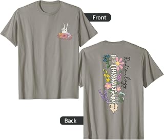 Grow Through It, Radiology Skeleton, X-ray Tech Front & Back T-Shirt