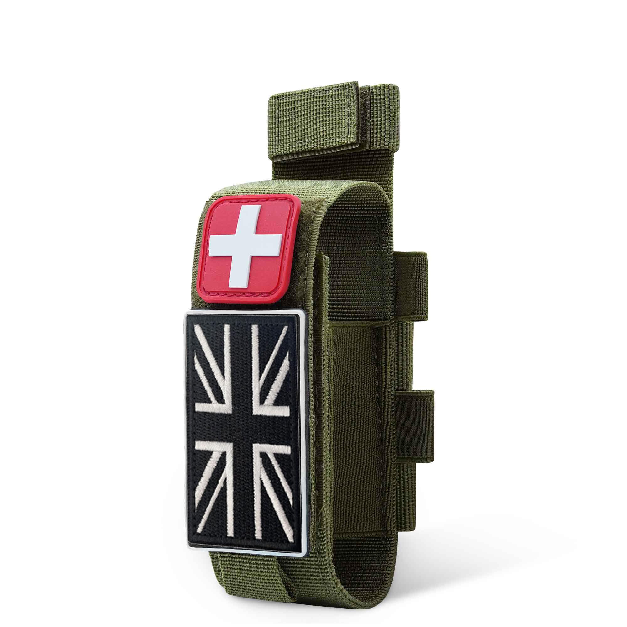 Upgrade 1000D Laser Cut Molle Tourniquet Pouch Holder, Tactical Tq & Trauma Medical Shear Pouches